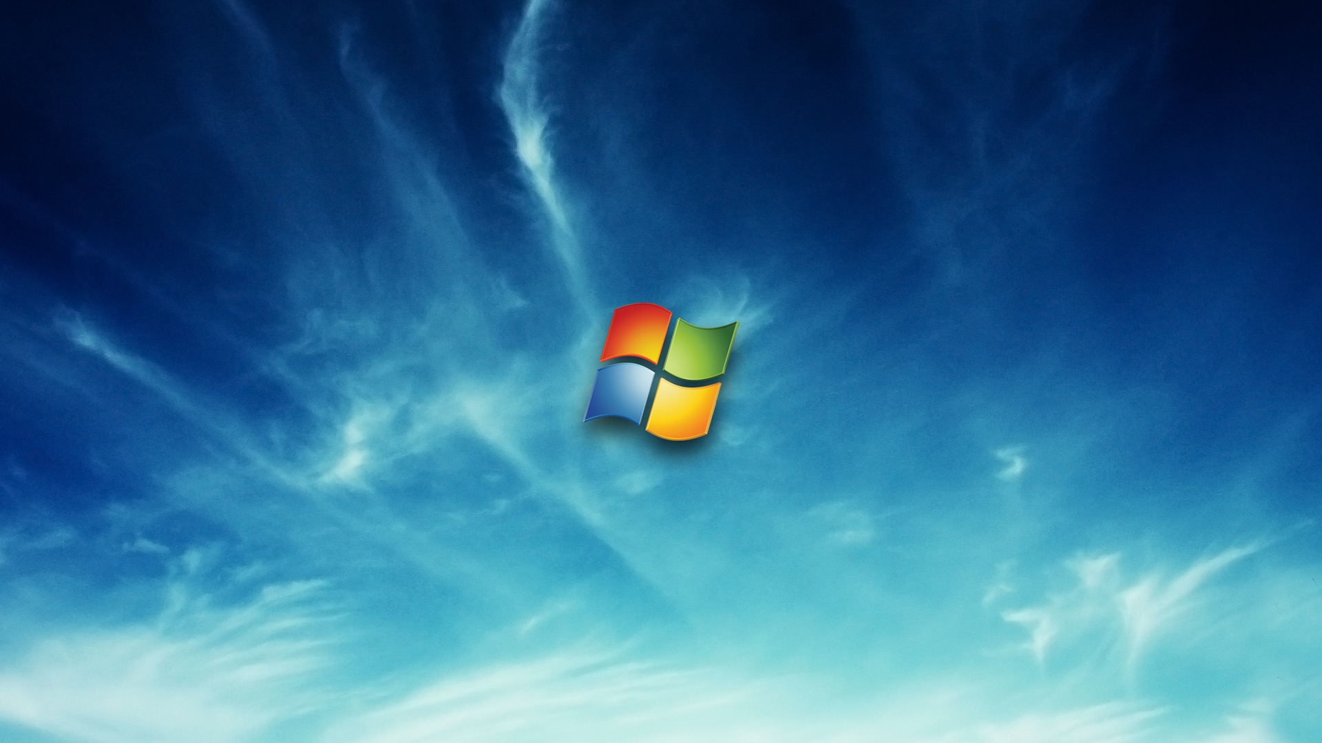 обои Windows 7, скачать, небо облака, для рабочего стола, sky blue wallpaper