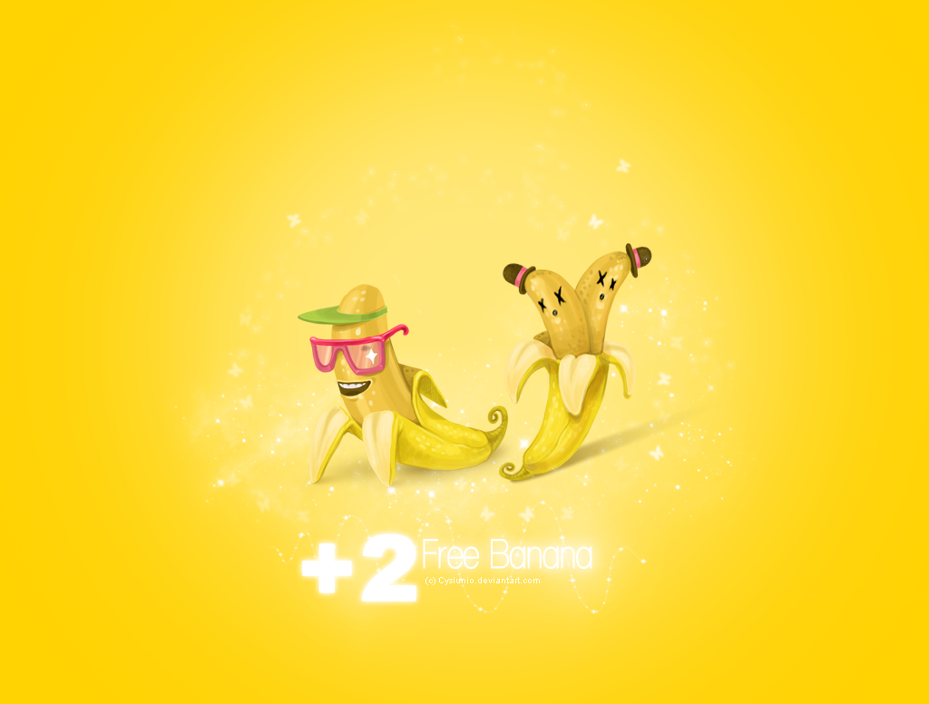 yellow banana wallapper, скачать фото банан,  обои для рабочего стола, бананы